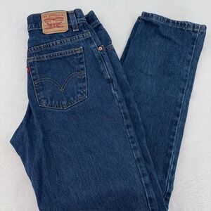 Levis 550 Relaxed Tapered Jeans Womens 10 L High Rise Medium Wash Blue Cotton